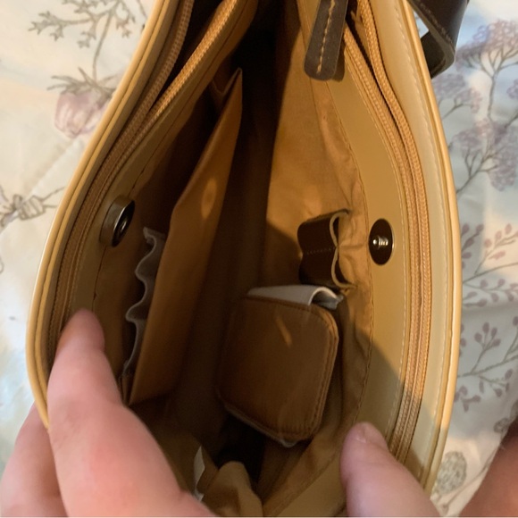 Tan & Brown Leather Purse - Picture 6 of 7